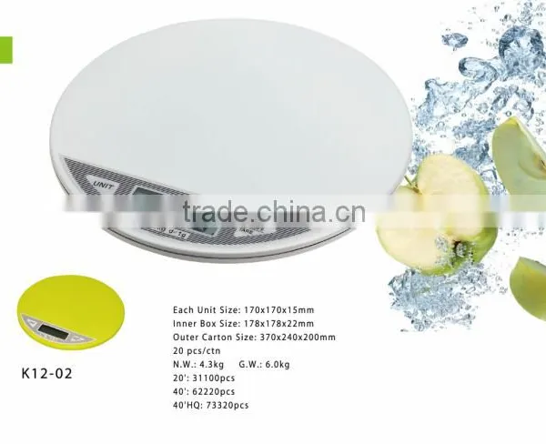 Household Electronic Kitchen Scale 3KG Digital Food Weighing Scale Electronic Scale