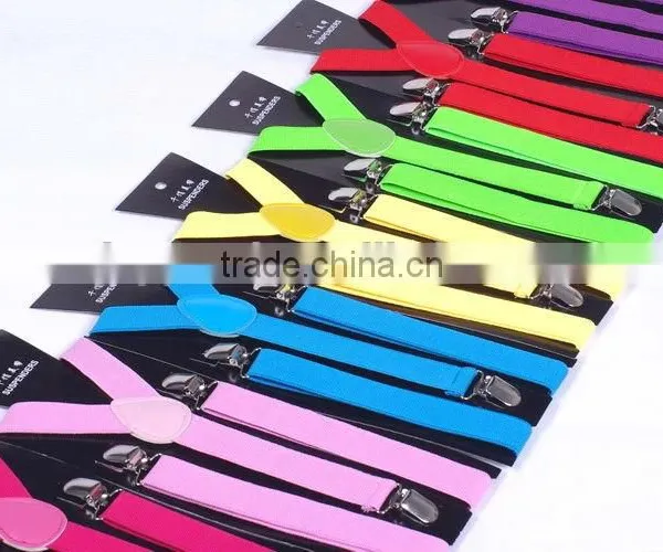 Cheap Price Classic Solid Colour Suspenders for Holiday