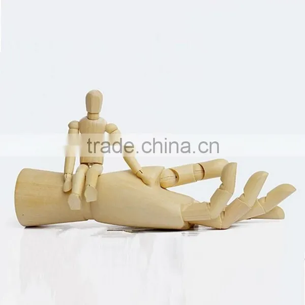 Novelty Cartoon Joint Wooden Hand for Decoration,Lovely Jointed Mannequin Hand Wood Doll Collectible Toys Free Shipping photo-2