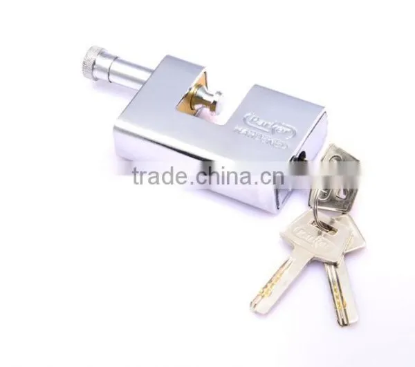 Lipson LS-301 Hardened Steel Armoured Case Brass Rectangular Padlock photo-2