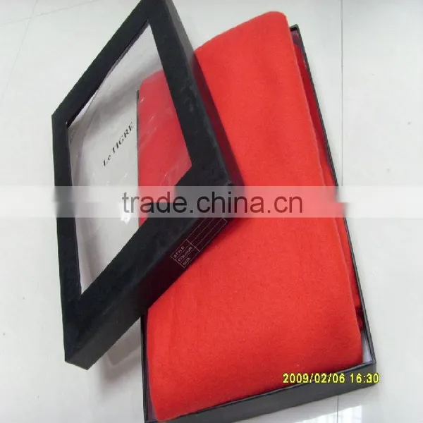 Wholesale Polyester Fleece Promotion Gift Blanket With Gift Box Packaging photo-2