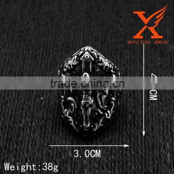 In Stock Classic Jesus Cross 316L Stainless Steel Rings Men Jewelry US Size 9 10 11 12 13 photo-5