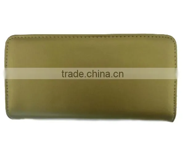 Leather Pocket Money Bag Zipper Purse for Women Security Wallet Wtih Lots of Card Holder photo-2