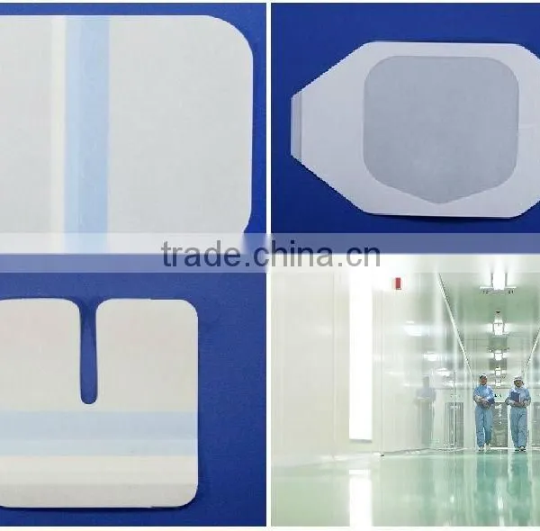 Medical Transparent iv Wound Transparent Waterproof pu Semi-permeable Surgical Protective Non-woven Dressing photo-2