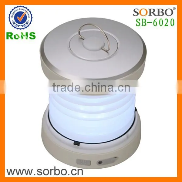 Wholesale Electronic Folding LED Camping Lantern With Hand Crank Cell Phone Charger photo-5