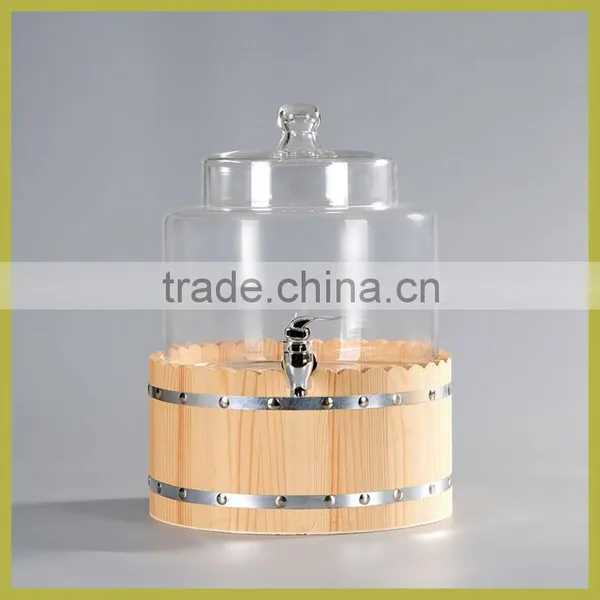 Glass Beverage Dispenser, Glass Drink Dispenser With Tap