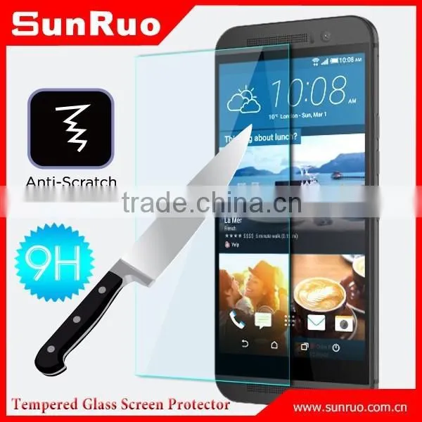 2015 Premium Tempered Glass Screen Protector/Protective Film For HTC One M9