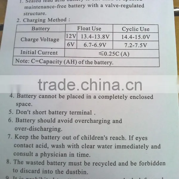Gel Type Battery, Solar Gel Battery photo-5