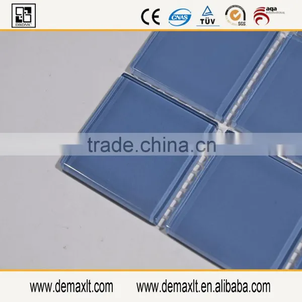 Fancy Crystal Back Color is Skyblue Glass Mosaic Tile From China Demax photo-3