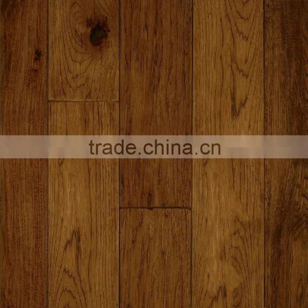 Hickory Brushed Limed UV Oiled Oak Engineered Wood Flooring Antique Handscraped Elm Engineered Wood Flooring photo-6