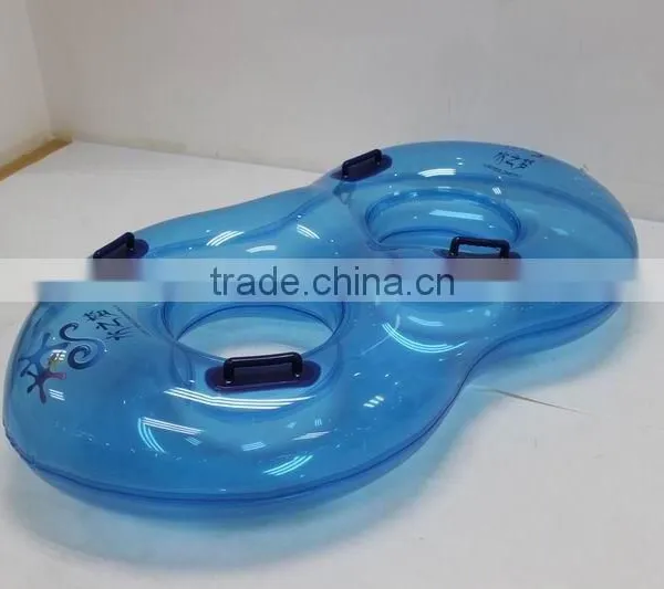PVC Double Holes Swim Ring With Hander photo-4