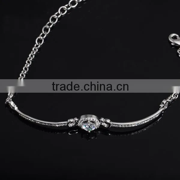 Zircon Stone Silver Bracelet Jewelry New Arrival Wholesale Bling Jewelry photo-2
