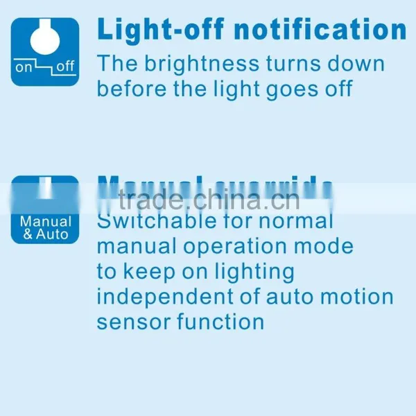 L1u ( 5W ) PIR Motion Sensor LED Light Bulb With Light-off Notification & Manual Override ,TE LED Chip photo-2