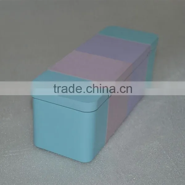 Rectangle Hinged Metal Pencil Pen Tin Box/color Pattern Metal Pencil BoxHigh Quality Customized Pencil Tin Box photo-2
