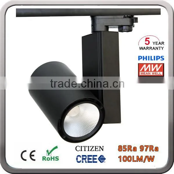 Track Rail Lamp 100LM/W 97Ra COB LED Track Light 30W 35 Watt With Philips Driver 5 Years Warranty photo-5