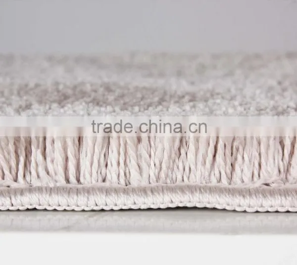 DaDa Solid Clocr 100% Polyester Anti_slip Bathroom Mat photo-5