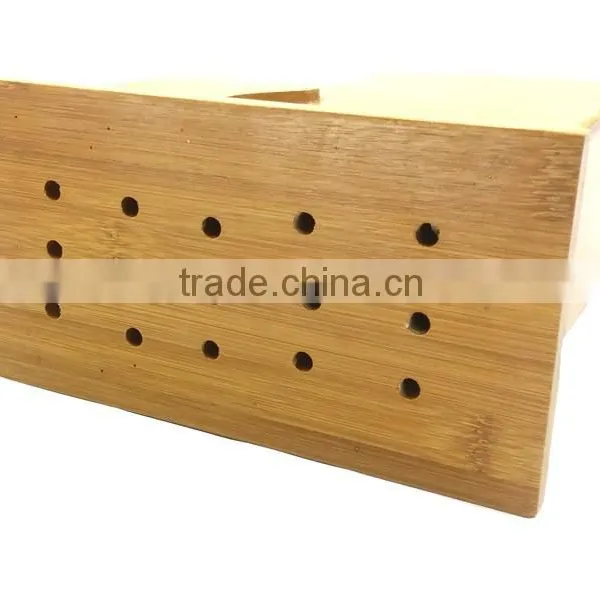 BH011 Two Storied Standing Bamboo Kitchen Knife Holder photo-3