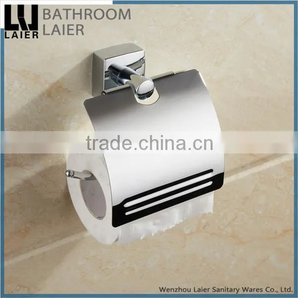 Promotional Multi-Purpose Zinc Alloy Chrome Finishing Bathroom Sanitary Items Wall Mounted Toilet Paper Holder photo-2