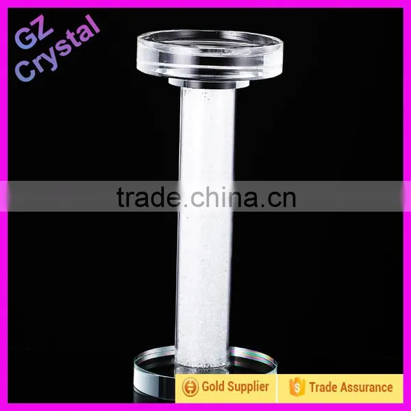 Popular European Wholesale Tall Crystal Glass Candle Holders