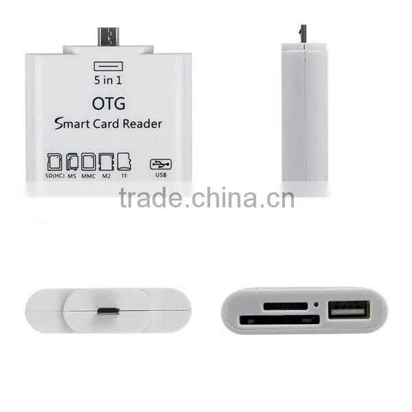 OTG Micro USB 2.0 Mobile Smart Card Reader for Phone photo-4