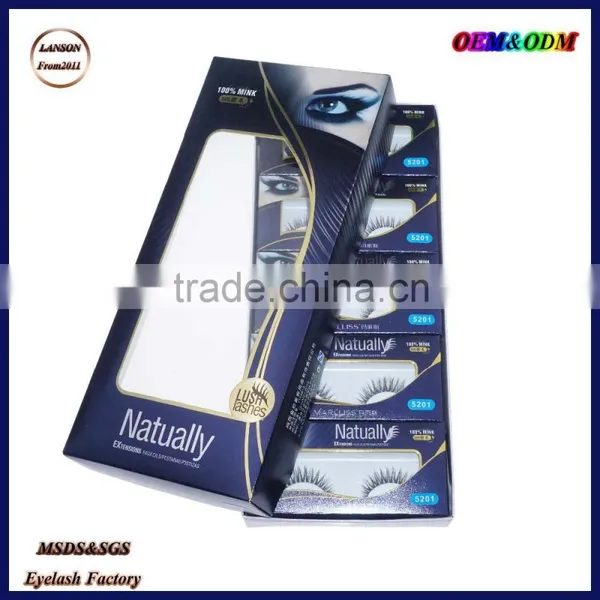 Popular Designs Marlliss Private Label 3d Mink Eyelashes,5201 Real Mink Strip Eyelashes Wholesale photo-5