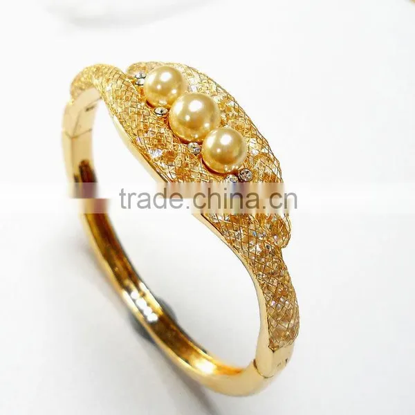 Dubai Gold Fashion Jewelry 18 K Gold Plated Jewelry 925 Silver Bangle Fashionable Jewelry photo-2