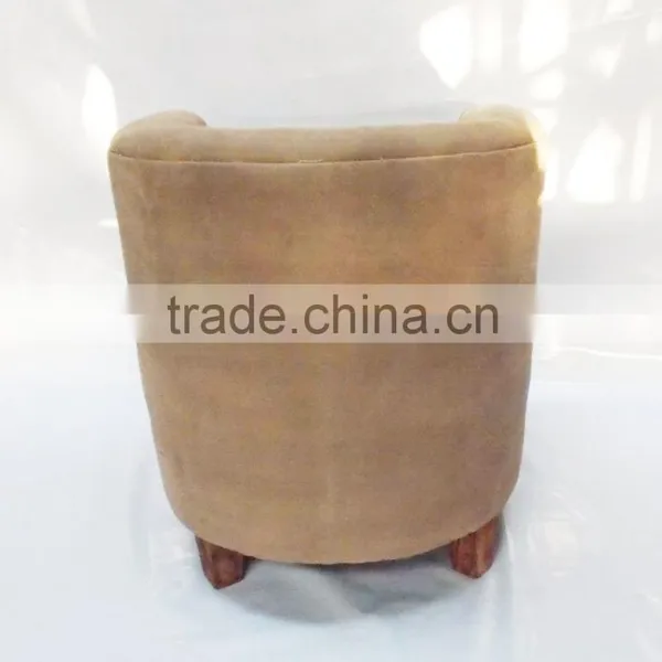LEATHER CANVAS SINGLE SEATER SOFA, photo-4