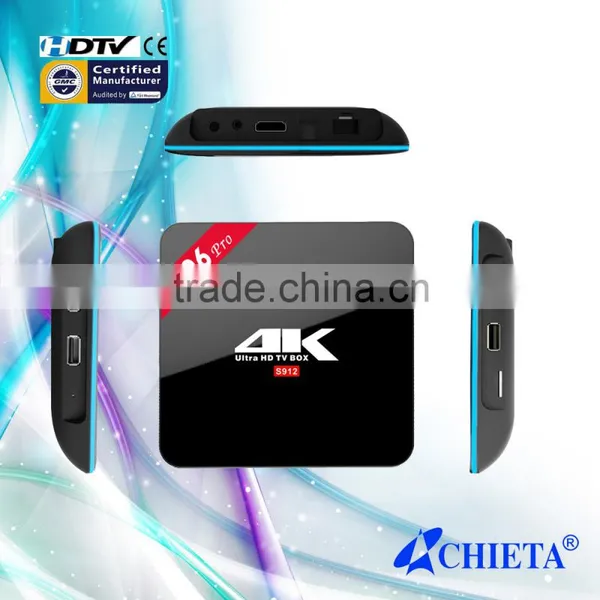 New H96 Pro Android Smart Octo-Core TV Box, Amlogic S912 OTT IPTV TV Box photo-3