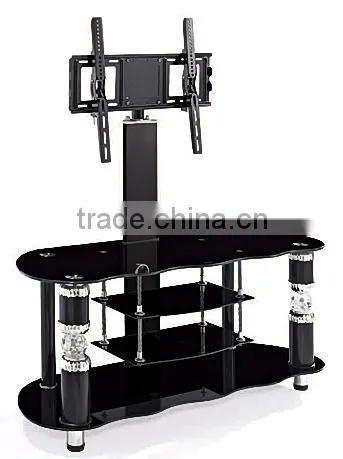 Modern 3 Tier Led Glass Tv Stand photo-6