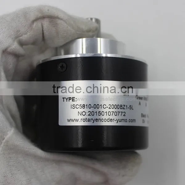 ISC5810 5 24VDC 2000ppr 58 mm 10mm CNC System Machine Solid Shaft Encoder Optical Price Incremental Rotary Encoder photo-4