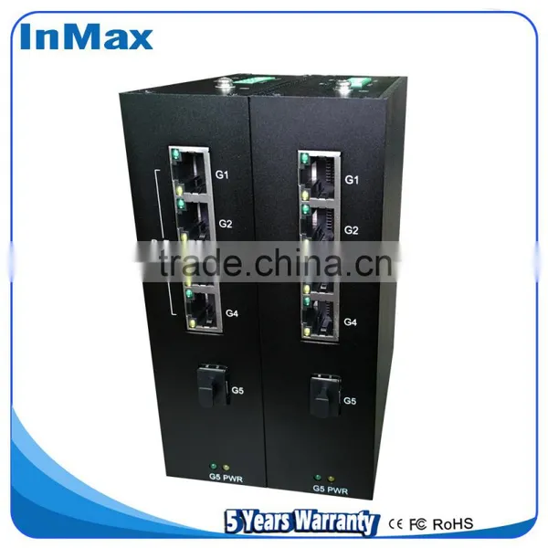 Gigabit PoE Network Switch, Unmanaged 5 Ports Industrial Grade Ethernet Switches P505A photo-5