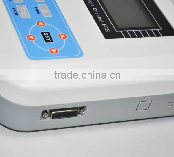CE& FDA Approved 1-channel Electrocardiograph ECG EKG Machine photo-4