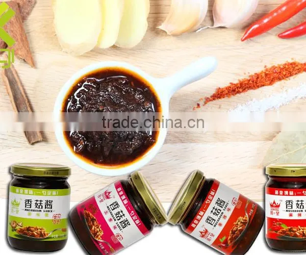 Savory Mason Jar Packed 210g Pungent Spicy Taste Mushroom Sauce With HACCP and FDA Certification photo-6