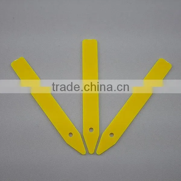 4 Inch Yellow Gardening Plastic Plant Tag Plant Label Plant Growing Marker photo-3