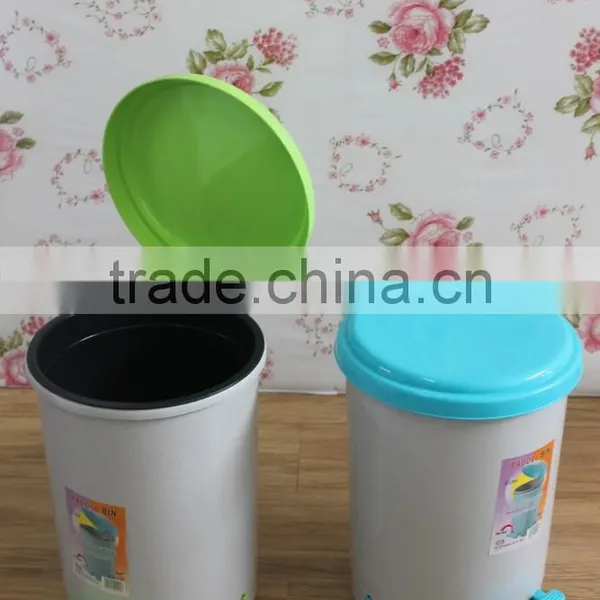 Good Quality Plastic Pedal Trash Bin, 6 Liter Waste Bin, Plastic Foot Pedal Waste Bin, Waste Paper Bin, Garbage Waste Bin