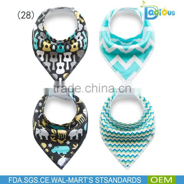 Gifts Sets Cotton Printed Baby Bandana Bibs Hot Sale Baby Bibs photo-4