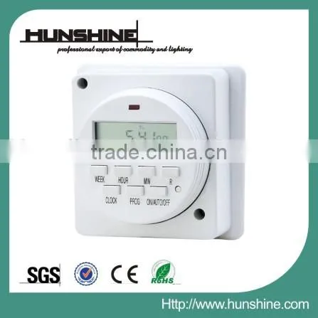 Wall-mounted programmable digital timer