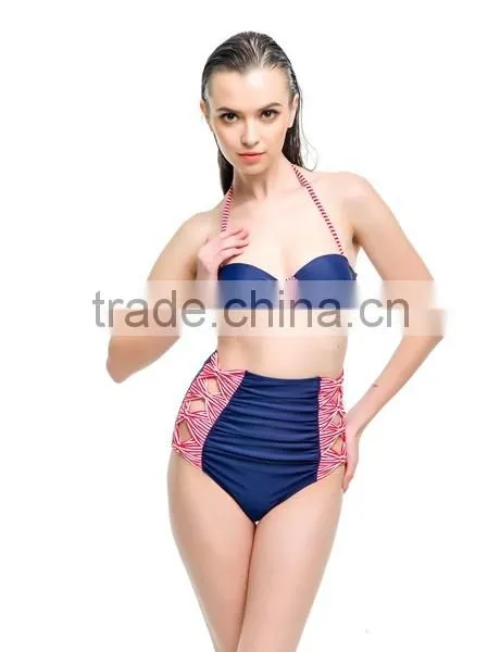 2016 Trendy Stylish Girls High Waist Bikini photo-3