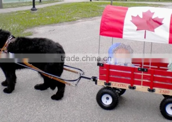 4 Wheel Small Wood Folding Dog Pulling Wagon photo-3