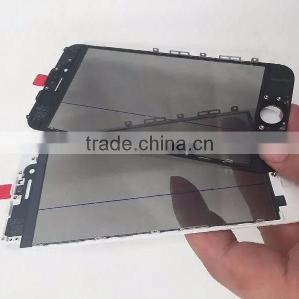 LCD Front Touch Screen Glass Outer Lens For IPhone 6S 4.7inch With Frame Bezel OCA Film Glue Cold Press photo-3