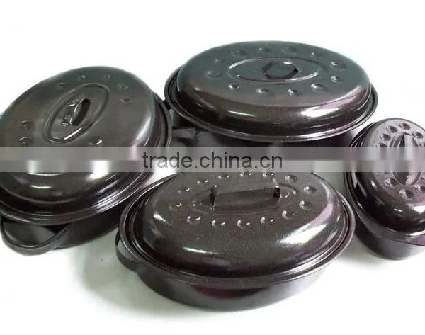 Exhaut Safety Design Restaurant Ceramic Coating Duck Oval Roaster photo-5