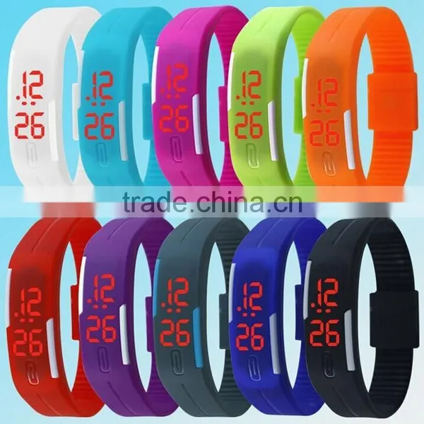 Silicone Digital Watch Silicone Watch Silieone Led Watch Bracelet Watch Silicone Bracelet With Digital Watch LED Watch