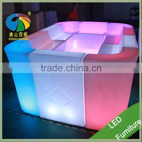 Aibaba Com High Quality New Model Led Mobile Bar Led Bar Tables Led Restaurant Table Lamp With Remote photo-4