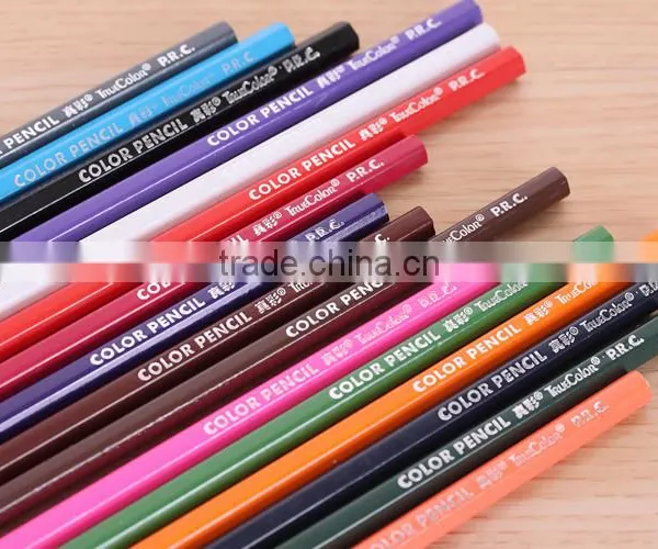 Factory Wholesale School Kids 24 Colors Recycled Wooden Colored Pencils With Tube photo-2