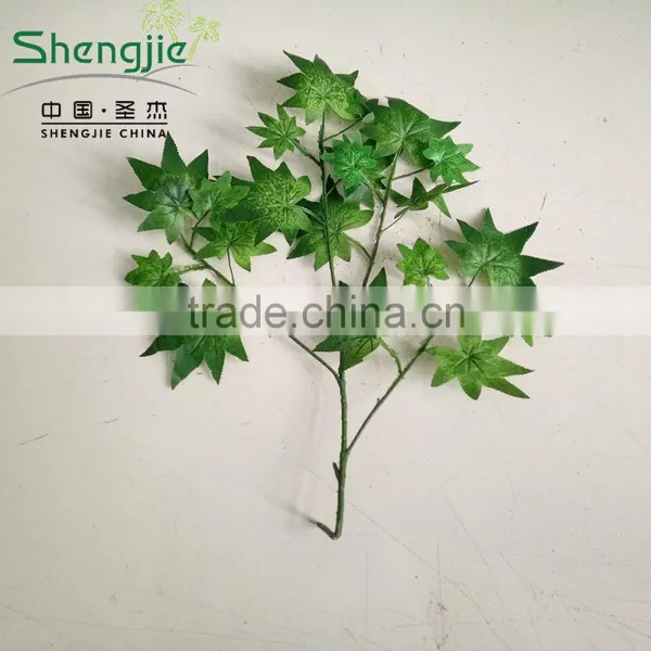 CHY070920 Simulate Green Tree Leaves Maple Artificial Leaf Craft for Sale photo-2