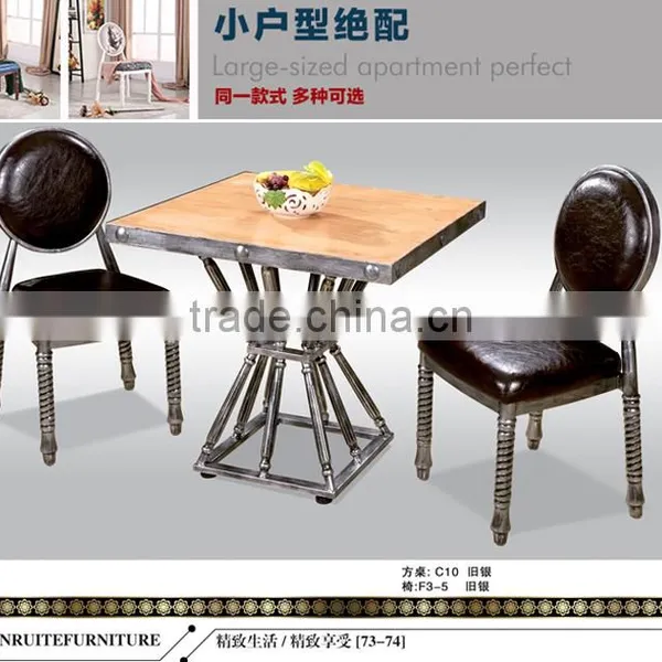 Quality European Antique Metal Round Back Dining Chair QL-T850 photo-4