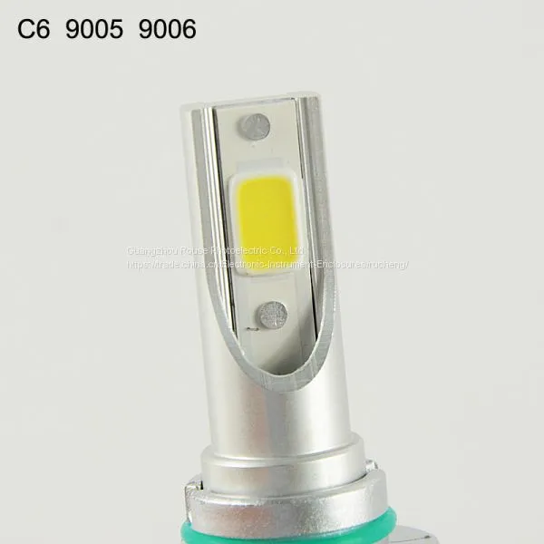 Led Headlight C6 9005 9006 Cob 30W/Bulb(60W/Set) 6400lm/set(3200lm/b LED COB LED Headlight Bulbs Hi/Lo photo-3