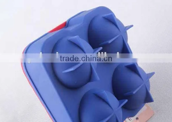 Spherical Shell Square Silicone Ice Cube Mold Ice Container photo-5