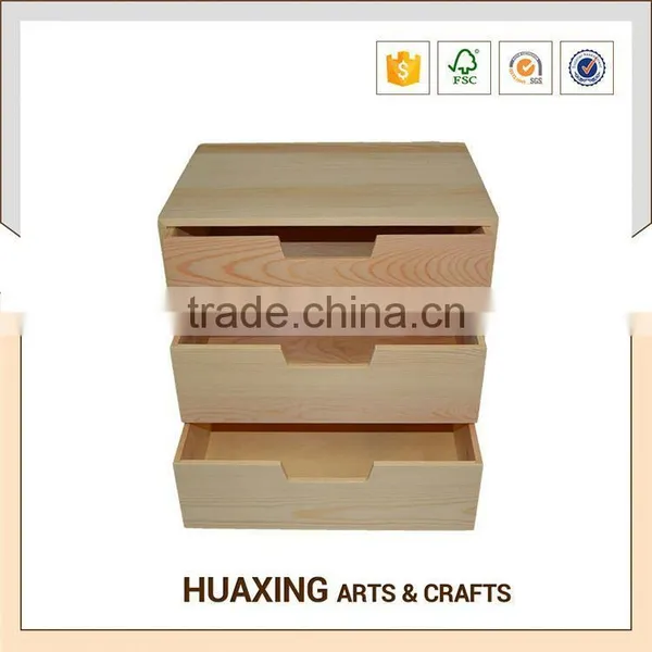 Handmade Small Rectangle Wooden Drawers With Silk Screen Printed Logo photo-5