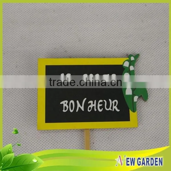 Decorative Painted Green Natural Bamboo Flower Pot Stick and Pendant photo-6